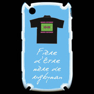 Coque Blackberry 8520 Mère de rugbyman Bonus offensif-défensif Bleu 2