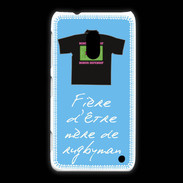Coque Nokia Lumia 620 Mère de rugbyman Bonus offensif-défensif Bleu 2