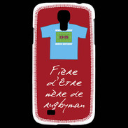 Coque Samsung Galaxy S4 Mère de rugbyman Bonus offensif-défensif Rouge 2