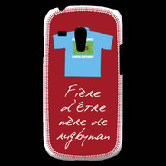 Coque Samsung Galaxy S3 Mini Mère de rugbyman Bonus offensif-défensif Rouge 2