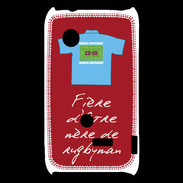 Coque Sony Xperia Typo Mère de rugbyman Bonus offensif-défensif Rouge 2