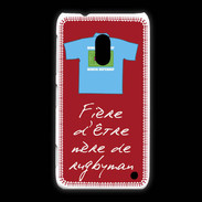 Coque Nokia Lumia 620 Mère de rugbyman Bonus offensif-défensif Rouge 2