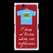 Coque Sony Xpéria Z Ultra Mère de rugbyman Bonus offensif-défensif Rouge 2