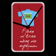 Grande pendule murale Mère de rugbyman Bonus offensif-défensif Rouge 2