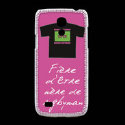 Coque Samsung Galaxy S4mini Mère de rugbyman Bonus offensif-défensif Rose 2