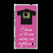 Coque Nokia Lumia 520 Mère de rugbyman Bonus offensif-défensif Rose 2