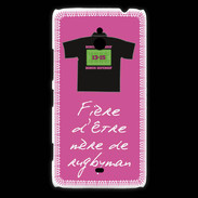 Coque Nokia Lumia 1320 Mère de rugbyman Bonus offensif-défensif Rose 2