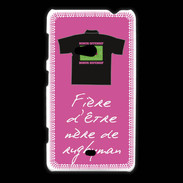 Coque Nokia Lumia 625 Mère de rugbyman Bonus offensif-défensif Rose 2