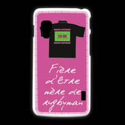 Coque LG L5 2 Mère de rugbyman Bonus offensif-défensif Rose 2
