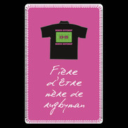 Etui carte bancaire Mère de rugbyman Bonus offensif-défensif Rose 2