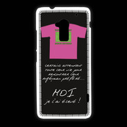 Coque HTC One Max Moi je l'ai élevé Bonus offensif-défensif Noir 