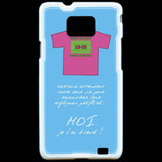 Coque Samsung Galaxy S2 Moi je l'ai élevé Bonus offensif-défensif Bleu