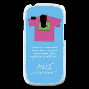 Coque Samsung Galaxy S3 Mini Moi je l'ai élevé Bonus offensif-défensif Bleu