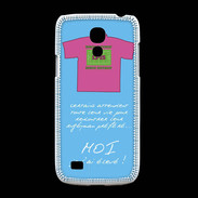 Coque Samsung Galaxy S4mini Moi je l'ai élevé Bonus offensif-défensif Bleu