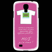 Coque Samsung Galaxy S4 Moi je l'ai élevé Bonus offensif-défensif Rose