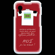Coque Samsung ACE S5830 Moi je l'ai élevé Bonus offensif-défensif Rouge
