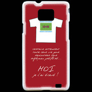 Coque Samsung Galaxy S2 Moi je l'ai élevé Bonus offensif-défensif Rouge