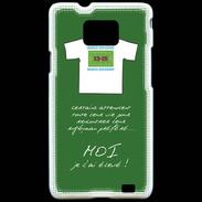 Coque Samsung Galaxy S2 Moi je l'ai élevé Bonus offensif-défensif Vert