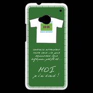 Coque HTC One Moi je l'ai élevé Bonus offensif-défensif Vert