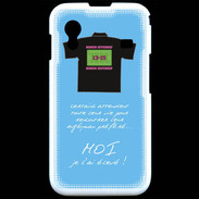 Coque Samsung ACE S5830 Moi je l'ai élevé Bonus offensif-défensif Bleu 2