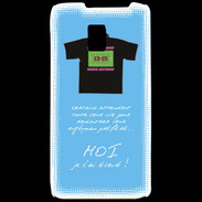 Coque LG P990 Moi je l'ai élevé Bonus offensif-défensif Bleu 2