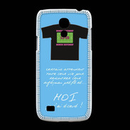 Coque Samsung Galaxy S4mini Moi je l'ai élevé Bonus offensif-défensif Bleu 2