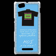 Coque Sony Xperia M Moi je l'ai élevé Bonus offensif-défensif Bleu 2