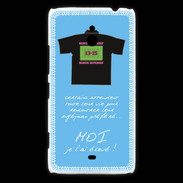 Coque Nokia Lumia 1320 Moi je l'ai élevé Bonus offensif-défensif Bleu 2