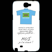 Coque Samsung Galaxy Note 2 Moi je l'ai élevé Bonus offensif-défensif Blanc 2