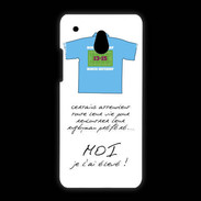 Coque HTC One Mini Moi je l'ai élevé Bonus offensif-défensif Blanc 2