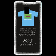 Coque LG P990 Moi je l'ai élevé Bonus offensif-défensif Noir 2