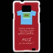 Coque Samsung Galaxy S2 Moi je l'ai élevé Bonus offensif-défensif Rouge 2