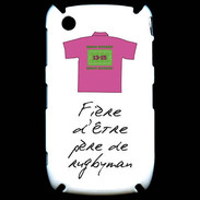 Coque Blackberry 8520 Père de rugbyman Bonus offensif-défensif Blanc