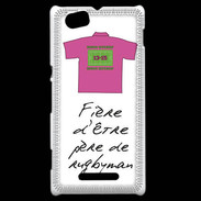 Coque Sony Xperia M Père de rugbyman Bonus offensif-défensif Blanc
