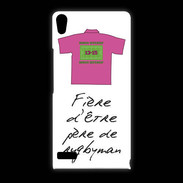 Coque Huawei Ascend P6 Père de rugbyman Bonus offensif-défensif Blanc