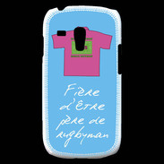 Coque Samsung Galaxy S3 Mini Père de rugbyman Bonus offensif-défensif Bleu