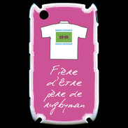 Coque Blackberry 8520 Père de rugbyman Bonus offensif-défensif Rose