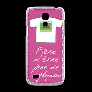 Coque Samsung Galaxy S4mini Père de rugbyman Bonus offensif-défensif Rose