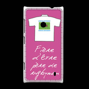 Coque Nokia Lumia 520 Père de rugbyman Bonus offensif-défensif Rose