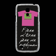 Coque Samsung Galaxy S4mini Père de rugbyman Bonus offensif-défensif Noir