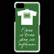 Coque Blackberry Z10 Père de rugbyman Bonus offensif-défensif Vert