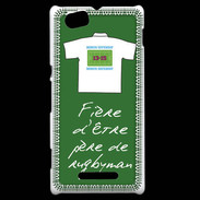 Coque Sony Xperia M Père de rugbyman Bonus offensif-défensif Vert