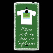 Coque Nokia Lumia 1320 Père de rugbyman Bonus offensif-défensif Vert