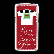 Coque Samsung Galaxy Express2 Père de rugbyman Bonus offensif-défensif Rouge