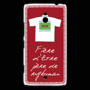 Coque Nokia Lumia 1320 Père de rugbyman Bonus offensif-défensif Rouge