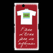 Coque Sony Xpéria Z Ultra Père de rugbyman Bonus offensif-défensif Rouge