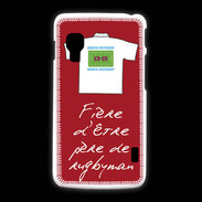Coque LG L5 2 Père de rugbyman Bonus offensif-défensif Rouge