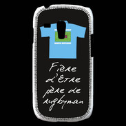 Coque Samsung Galaxy S3 Mini Père de rugbyman Bonus offensif-défensif Noir 2