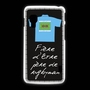 Coque LG L5 2 Père de rugbyman Bonus offensif-défensif Noir 2