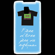 Coque LG P990 Père de rugbyman Bonus offensif-défensif Bleu 2